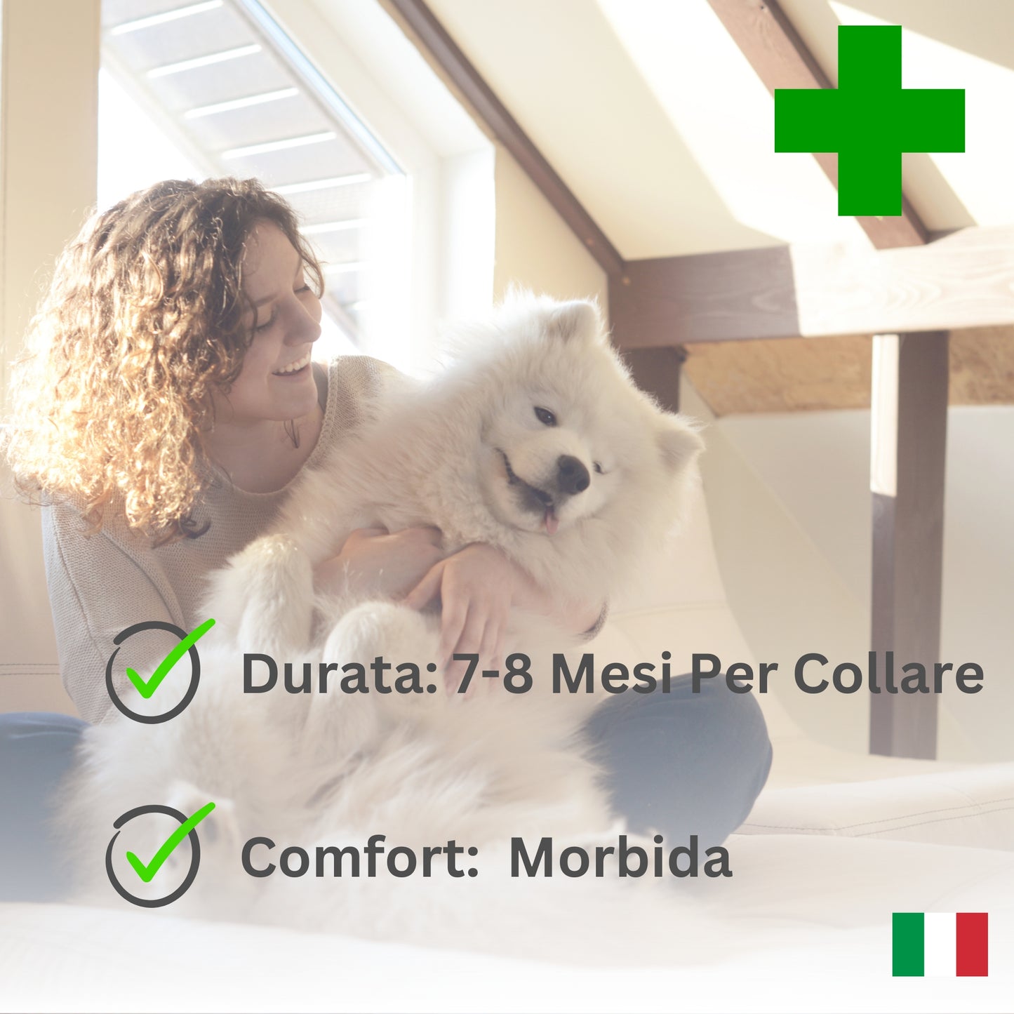 Collare Antiparassitario Per Cani di Alta Qualità (Per Cane > 8kg)